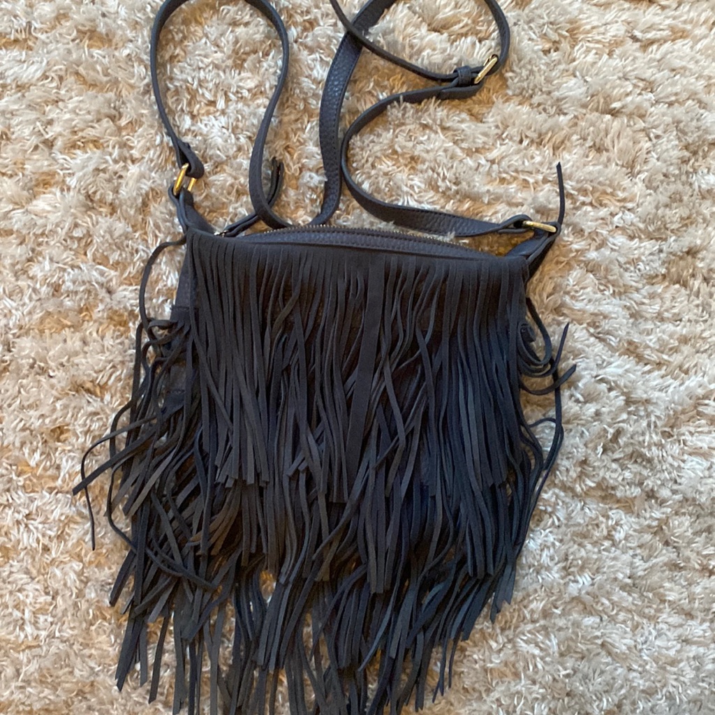 Worn Once! Shiraleah Chicago Blue Crossbody With Fringe